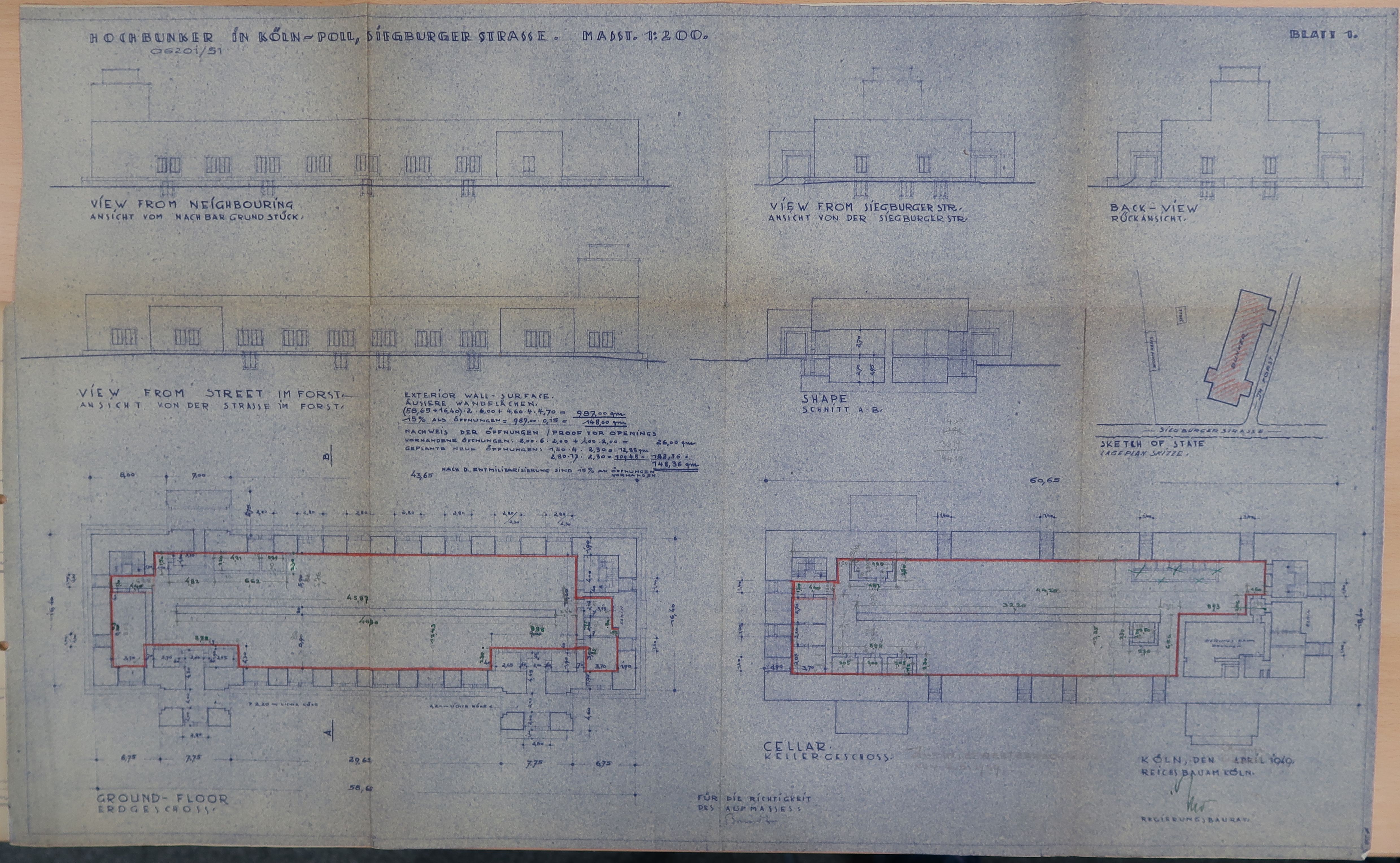 Dokumentation Hochbunker Siegburger Straße, Köln